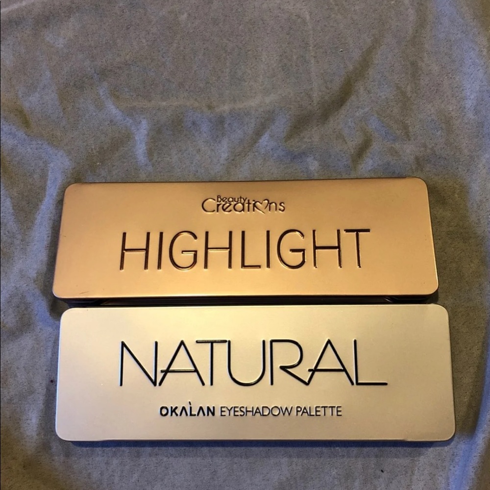 Two eyeshadow palettes